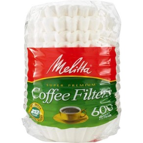 Melitta 631132 Coffee Filters Basket Style 600 Count (Pack Melitta 631132 커피 필터 바구니 스타일 600개(1팩