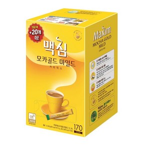 맥심 모카골드/화이트골드/디카페인/심플라떼170T 100T 50T 20T 국민커피, 170개, 1개, 170개입