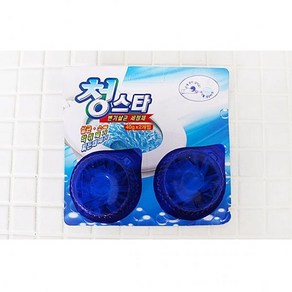 청스타변기세정제2p변기세정제 청크린 변기약 파란물, 2개