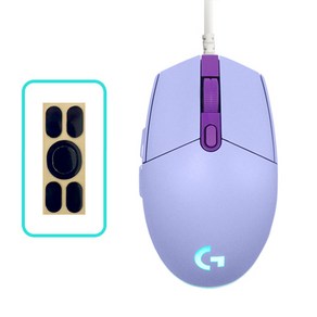 로지텍 G102 2세대 LIGHTSYNC 게이밍 유선 마우스 MU0054 + 마우스 피트, 라일락(마우스)