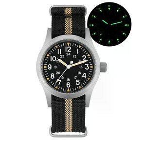 Militado 필드워치 군인시계 밀리터리 쿼츠 무브먼트 필드 AR코팅 남성손목시계 38mm