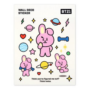 [BT21] 월 데코 스티커 / 쿠키(COOKY), 1개