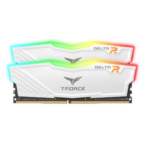 TeamGoup T-Foce DDR4-3200 CL16 Delta RGB 화이트 패키지 서린 (16GB(8Gx2)), 단품, 2개