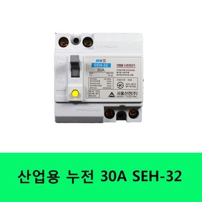 서울산전 산업용 누전차단기 SEH-32 15A 20A 30A