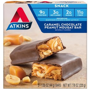 Atkins Peanut Butte Potein Wafe Cisps Potein Atkins 땅콩 버터 단백질 웨이퍼 크리스프 단백질 디저트 순 탄수화물 4g 설탕, 1개, 220g