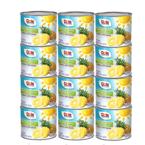 코스트코 Dole 돌 파인애플 슬라이스 439g x 12, 12개