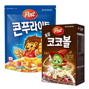 포스트 콘푸라이트 600g+코코볼 570g, 1세트