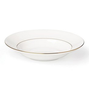 Lenox Continental Dining 골드 테두리 그릇 0.5kg(1파운드) 화이트, 1개