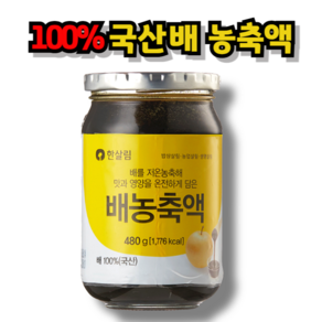 한살림 100% 국산 배 농축액, 1개, 480g