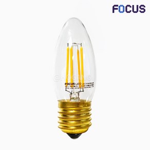 포커스엘이디 LED 촛대구 COB 3.5W E26, 주광색, 1개