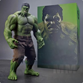 국내출고 마블 어벤져스 헐크 피규어 스태츄 굿즈 인형 장난감 빅사이즈 42cm HULK, 1개