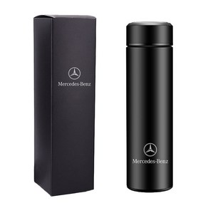 벤츠 BMW 텀블러 외제 세트 비즈니스 출고 500ml 온도측정 4S샵 기프트컵은 호환, 벤츠 프리미엄 [텀블러] 체온 측정 모델, 1개