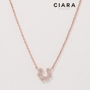 CIARA 14K Mantova 세이 샤이닝 플라워 U 목걸이 (GoldPlated)