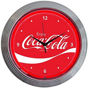 Coca-Cola Wave Neon Clock 코카콜라 웨이브 네온 시계