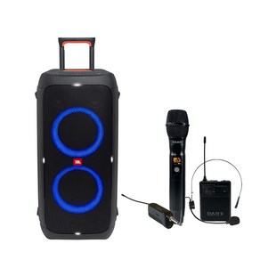 JBL PARTYBOX310 제이비엘 파티박스310 블루투스 스피커 + BXM-J945HB 2채널 무선마이크 핸드+헤드 포함