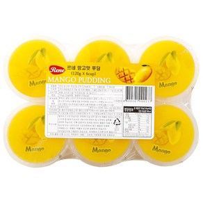 르네 망고맛 푸딩 120g 6컵 1개, 6개