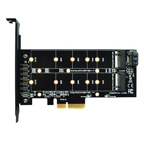 M.2의 NVMe SSD NGFF의 PCIe X4 어댑터 카드 M 키-B 듀얼 인터페이스 확장 카드 지원 20 110 SSD에, 보여진 바와 같이, 하나, 1개