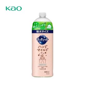 카오 큐큣토 주방세제 핸드 마일드 카모마일향 리필 680ml, 1개