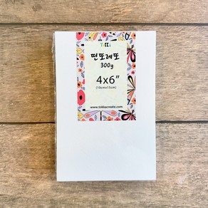 캘리그라피 종이 띤또레또 50매 300g 4X6사이즈 백색 무지 엽서