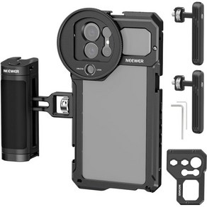 NEEWER S23 Ulta Phone Cage Video Rig with Bluetooth Shutte Button Side Handle 2 Gips 67mm Filte