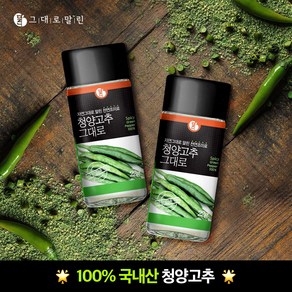 그대로말린 100%국산 천연조미료 청양고추 분말가루, 22g, 2개