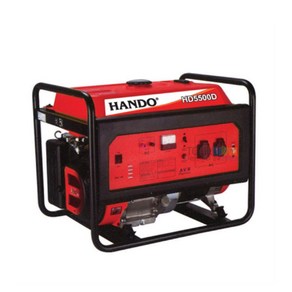 HANDO 산업용발전기 5KVA HD5500D 5KW 가솔린 발전기 리코일스타트 25리터 74kg, 1개