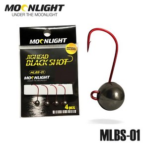 [문라이트] MLBS-01 텅스텐 지그헤드 블랙샷, 7.0g(#4)3개입