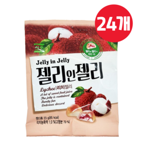 서주 젤리인젤리 리치 젤리 23g, 24개