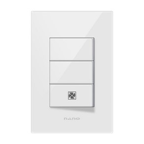 나노 크리스탈2 화이트) 스위치 3구(환풍기), 1개