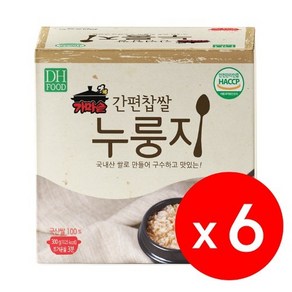 JD-구수하고 맛있는 가마솥 간편 찹쌀 누룽지 300g 6개