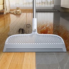 토리모 실리콘 빗자루 다용도 물기제거 바닥청소 미용실빗자루, 그레이40cm, 1개