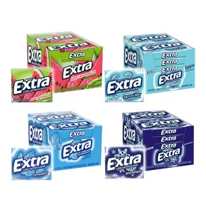 엑스트라 껌 대용량 15스틱씩 총 10팩 / EXTRA Gum Sweet Sugarfree Chewing Gum 15 Pieces (Pack of 10)