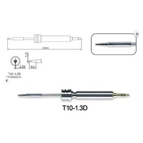 ATTEN-미니 GT2010 USB 납땜 인두 디지털 디스플레이 휴대용 온도 조절 가능 용접 도구 T10 팁 포함, 05 T10-1.3D tip, 1개