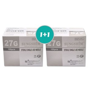 모완비 성심 일회용 멸균 주사침 여드름니들 27GX13mm X 2개