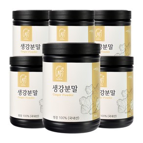 두손애약초 생강분말, 250g, 6개