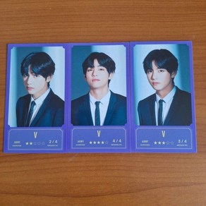 방탄소년단 BTS 방방콘:더 라이브 공식 MD 메세지카드 포토카드 뷔 V 3, 오른쪽