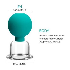 안티 셀룰라이트 흡입 고무 마사지 바디 컵 얼굴 피부 리프팅 도구 진공 부항 미용 건강 유리