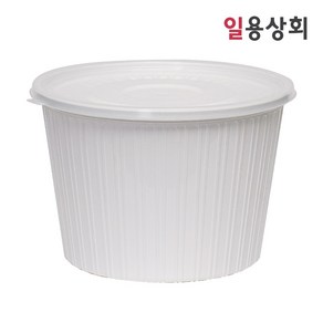 [ILYONG] 다회용 탕용기 TY 223파이 특대 4200ml 100세트 PP 백색, 100개, 1세트