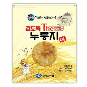 김도둑 The맛있는 누룽지, 3kg, 1개, 1개