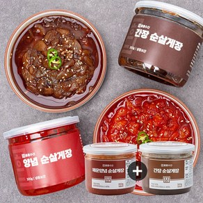 훈훈 매운양념 순살게장 300g+간장 순살게장 300g, 300g, 1개