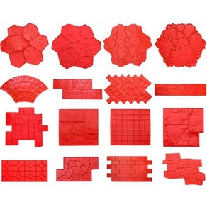 거푸집 시멘트 스탬프 모양틀 바닥 시공 블록 문양, 작은 매화 (6kg), 1개