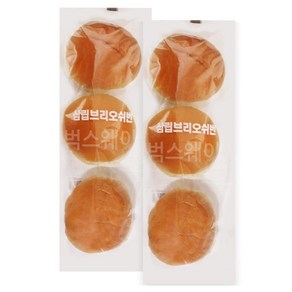 삼립 수제버거번(브리오쉬번) 2봉 (총6개입), 165g, 2개