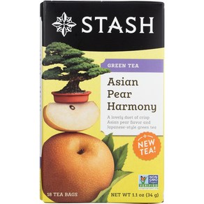 Asian Pear Harmony GreenTea Stash Tea 18 Bag 아시안 배 하모니 그린티 스태쉬티 18봉지