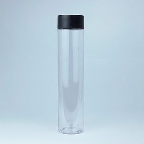 밀크티병 원형 길쭉병 500ml 일회용 더치 커피 음료 병 플라스틱 보틀 용기, 화이트(더블레이어), 1개