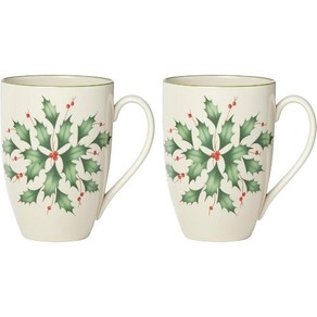 레녹스 홀리데이 머그컵 머그잔 2종 세트 크리스마스 명품컵 LENOX Holiday Mug