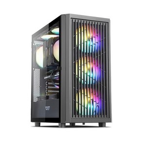 DARKFLASH DP360 MESH RGB 강화유리 블랙 (미들타워), 1개