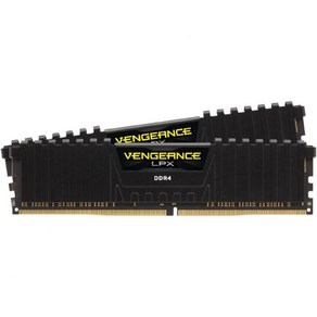 Cosai VENGEANCE LPX DDR4 RAM 32GB2x16GB 3200MHz CL16 인텔 XMP 2.0 컴퓨터, 검정색_2 count (pack of 1)  3200