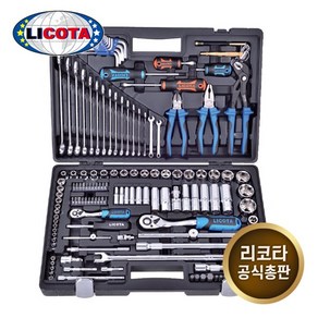 LICOTA 리코타 ALK-8009F 1/4 1/2인치 143pcs 소켓렌치세트 복스세트, 1개