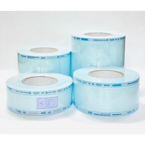 롤 멸균 포장지 멸균 소독 비닐 씰링 롤 소독 포장지, 55mm*100m, 1개