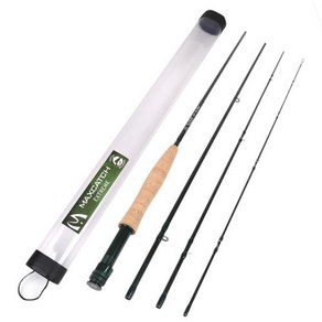 Maximumcatch 3-10WT 플라이로드 9FT 4 피스 미디엄-패스트 흑연 IM8 플라이 낚싯대, 3) 1pc fly od - 9ft 4wt 4sec